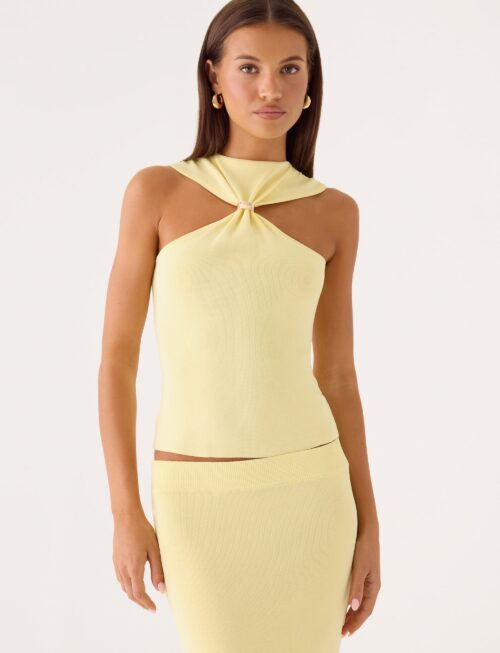 Amarah Knit Top - Yellow