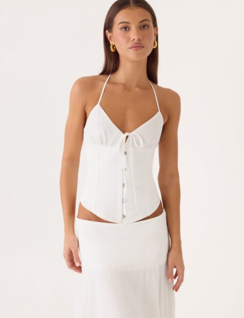 Madi Corset Top - White